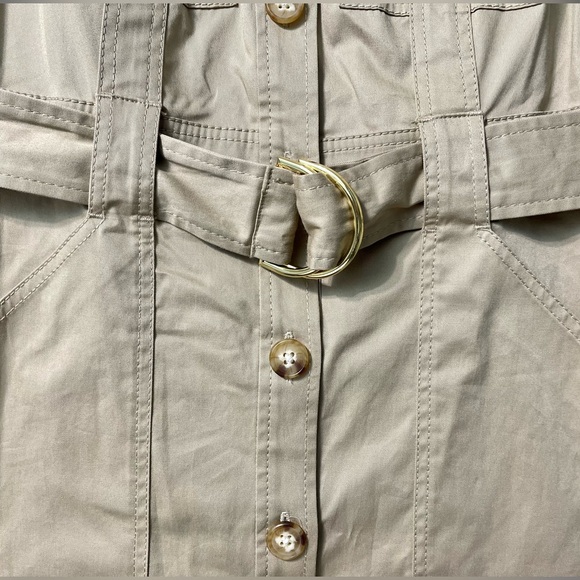 NWT Derek Lam Crosby Khaki Cargo Mini Dress Sz 0 - Picture 12 of 16